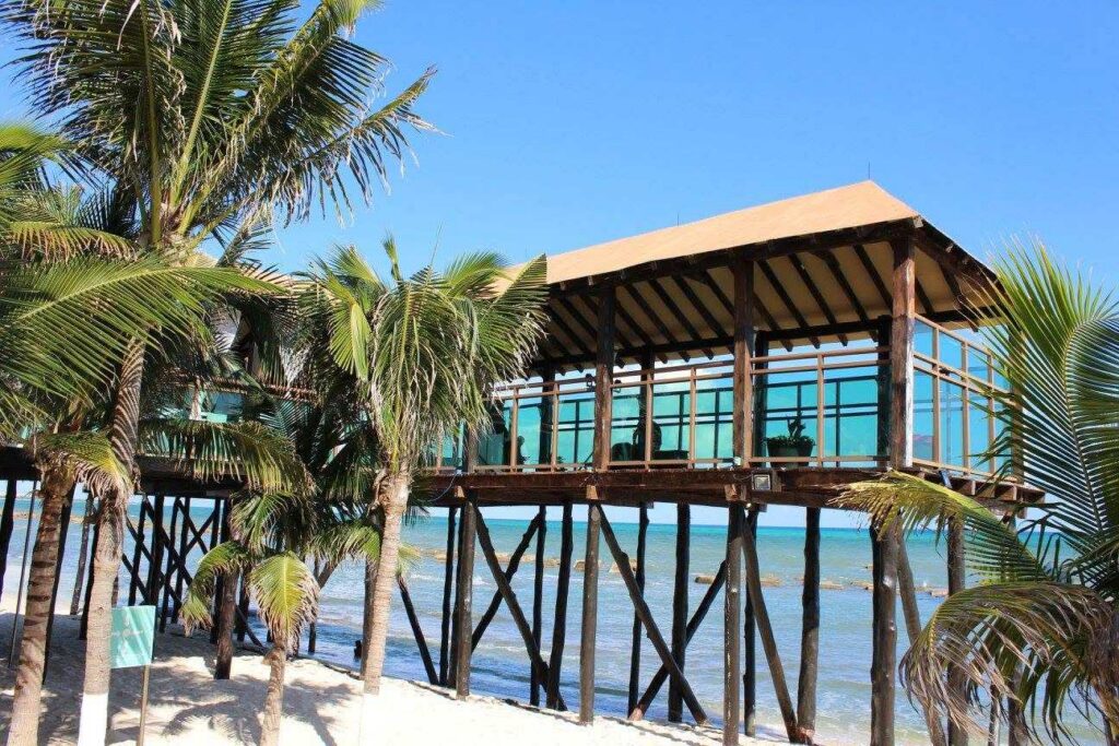 Exterior view of the Pier Deck venue at Generations Riviera Maya