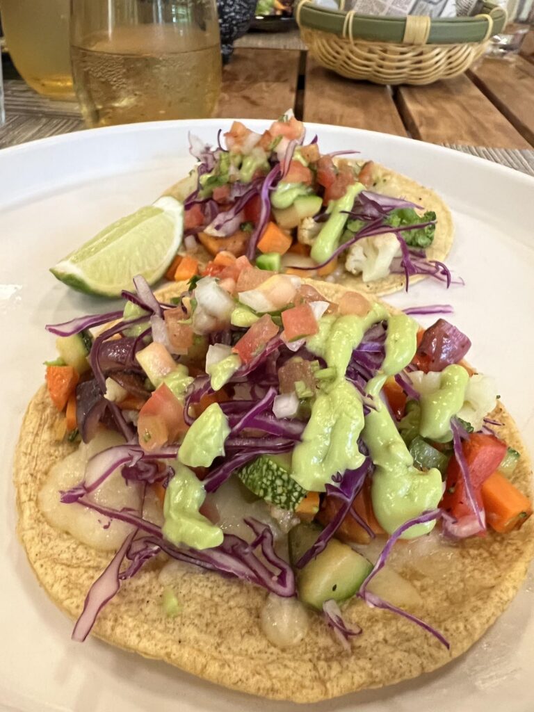 Tacos at Atelier Playa Mujeres Cancun, Mexico, one of the best all inclusive resorts in Mexico for honeymoon​