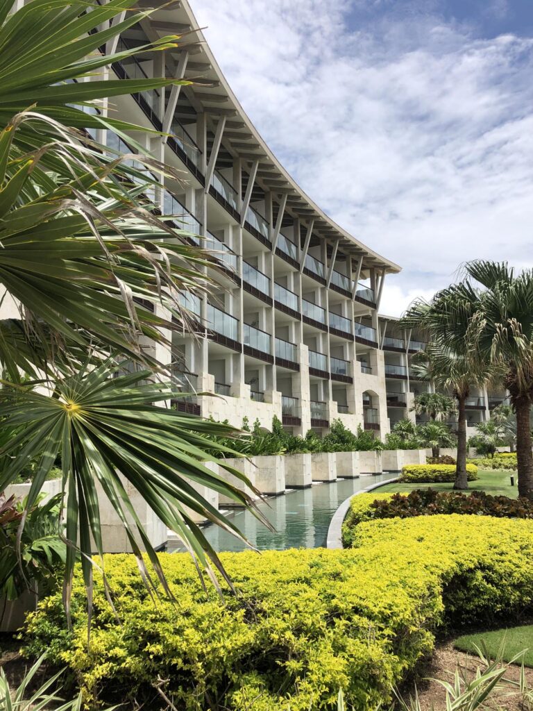 Outside building at UNICO 20°87° at Riviera Maya, best all inclusive resorts in Mexico for honeymoon​ trips