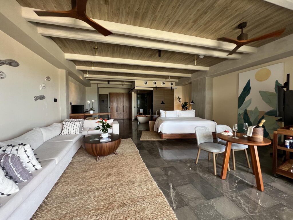 inside the room at Atelier Playa Mujeres Cancun, Mexico, one of the best all inclusive resorts in Mexico for honeymoon​