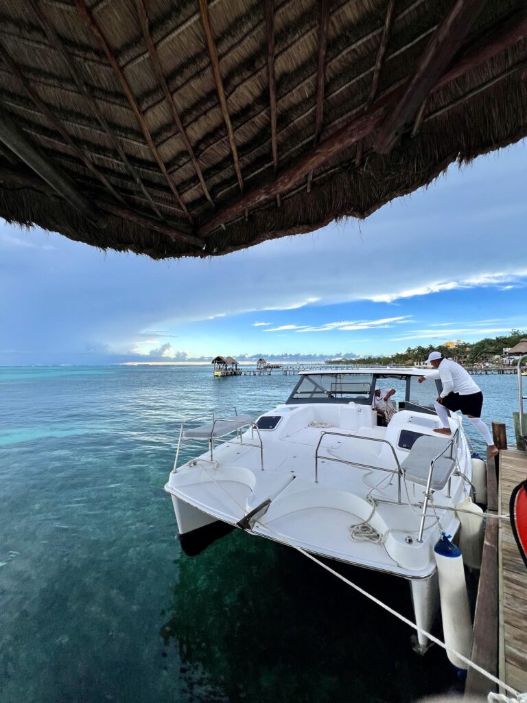 Boat ride to best all inclusive honeymoon resorts in mexico​, Impression Isla Mujeres near Cancun, Mexico