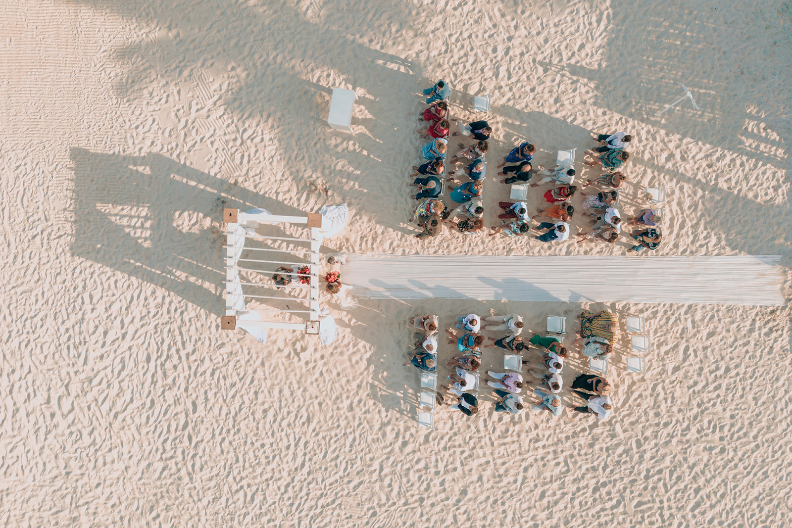 best places to have a destination wedding in mexico, captured by drone