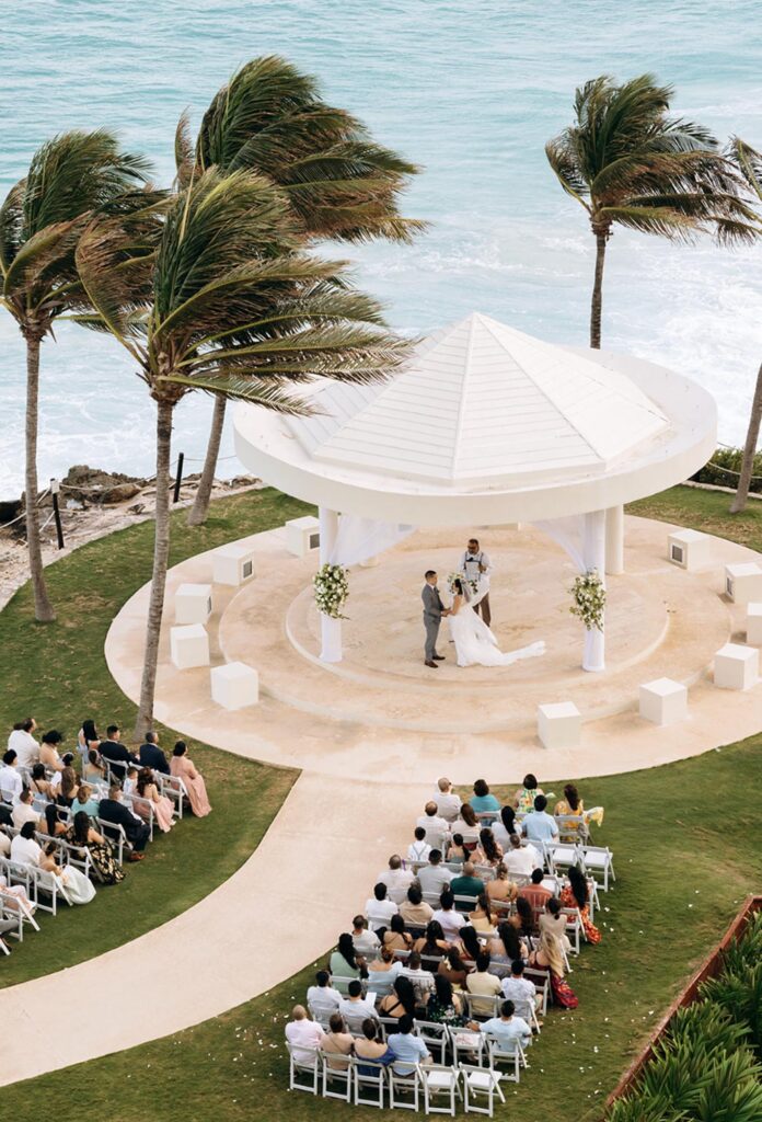 ceremony planned by Morgan, who is an expert in planning a destination wedding in mexico