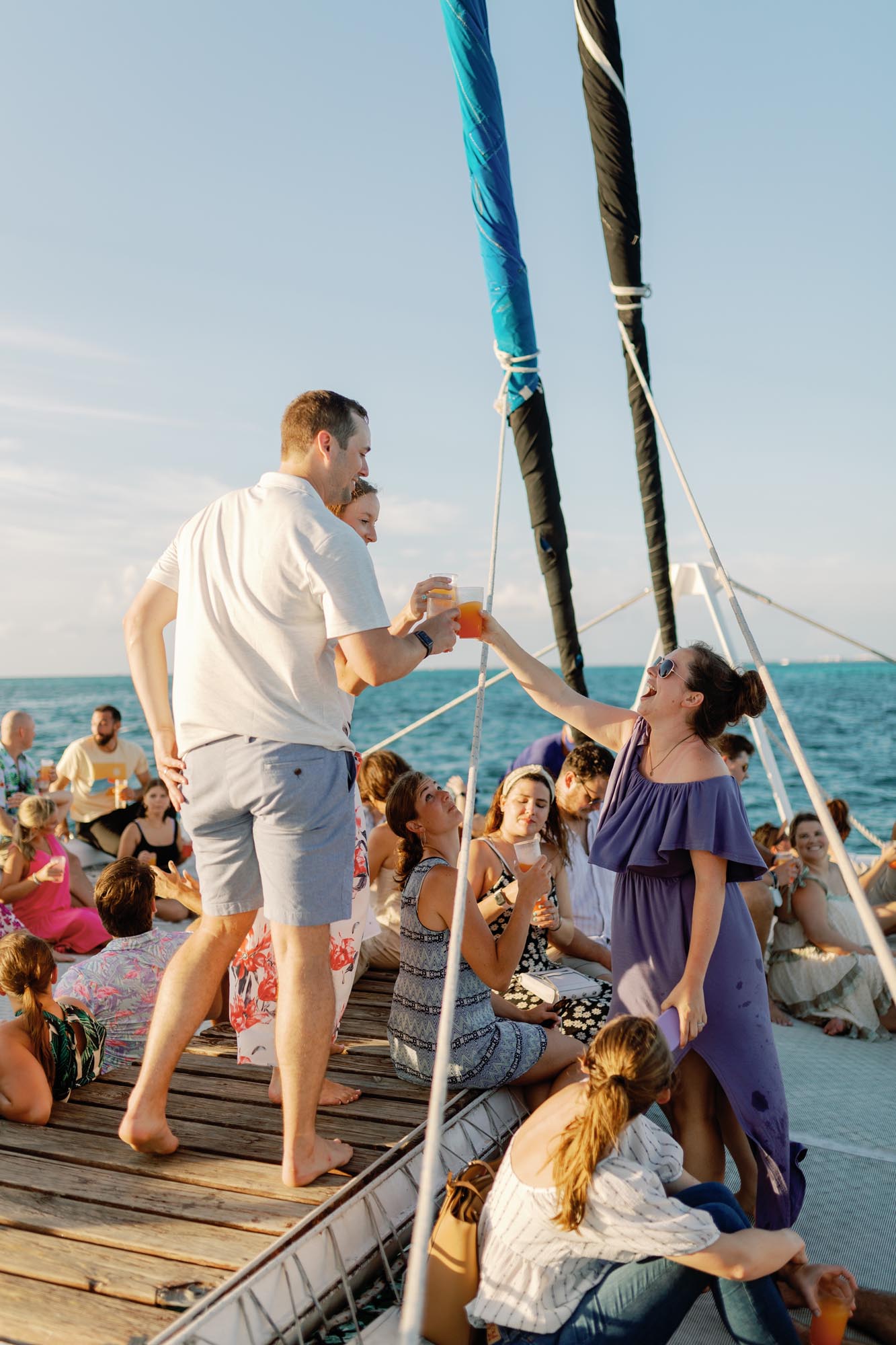 Morgan showing destination wedding planner vs destination wedding travel agent roles and offering both on a boat