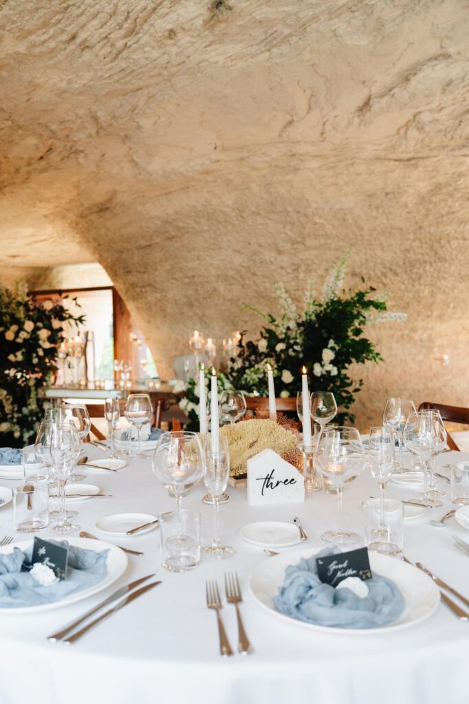 Reception set up overseas, planned by Morgan, one of the best travel agents specializing in destination weddings