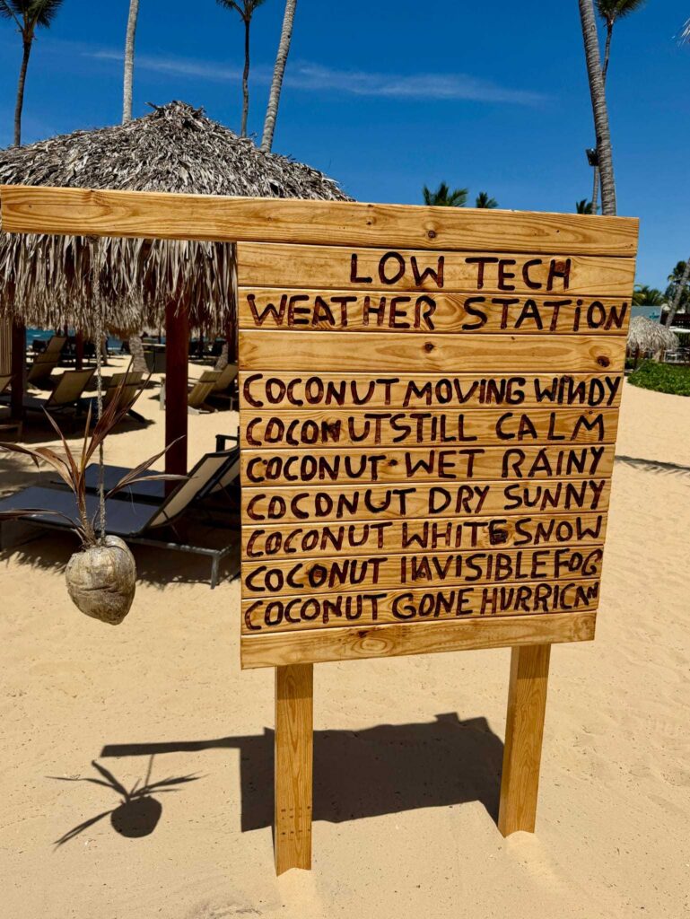 best all inclusive resort in dominican republic secrets tides coconut sign